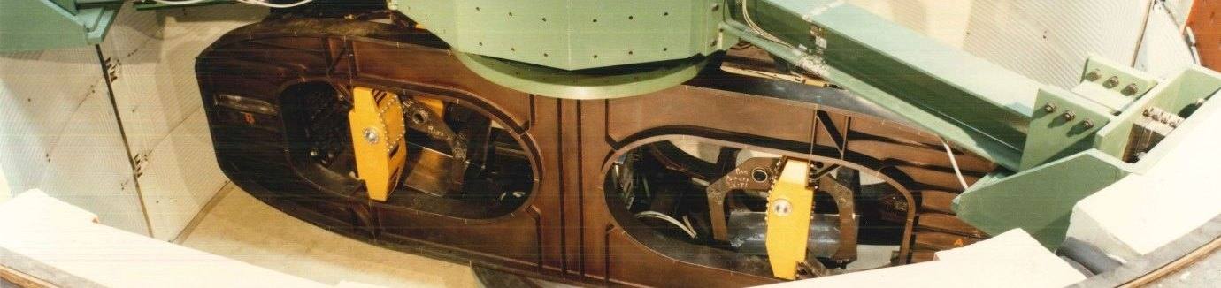 La centrifuga geotecnica ISMGEO vista dall’alto con i cestelli portamodelli