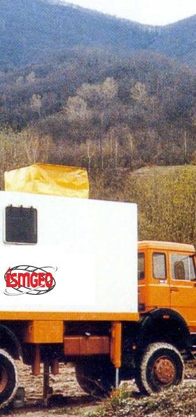 Autocarro ISMGEO attrezzato per prove geotecniche in sito